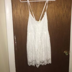 White lace romper